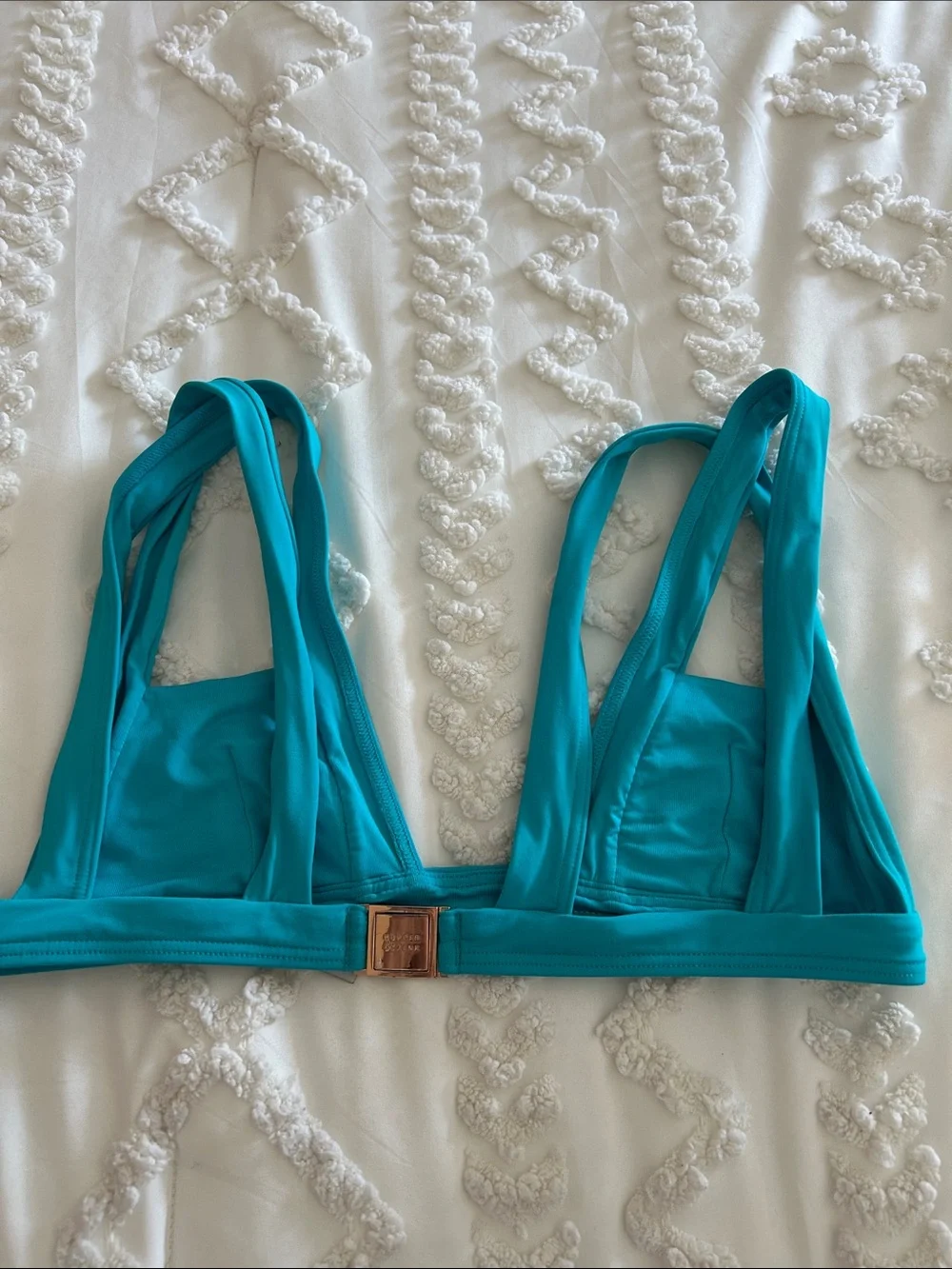 Kopper and Zinc turquoise bikini, top size medium